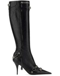 Balenciaga - Le Cagole Leather Boots - Lyst