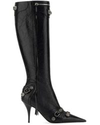 Balenciaga - Cagole Leren Enkellaarzen - Lyst