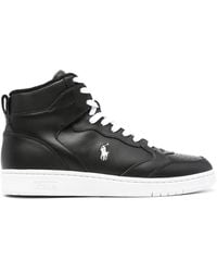 Polo Ralph Lauren - High-Top-Sneakers Mit Logo - Lyst