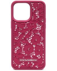 Dolce & Gabbana - Lace Iphone 14 Pro Max Phone Case - Lyst