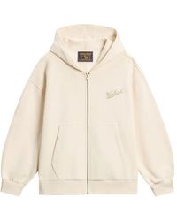 Woolrich - Logo-Embroidered Zip-Up Hoodie - Lyst