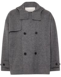 JW Anderson - フーデッド ダブルコート - Lyst