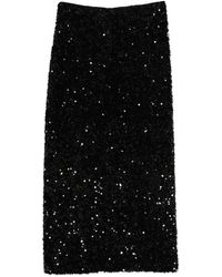 Vince - Sequin-Embellished Midi Skirt - Lyst