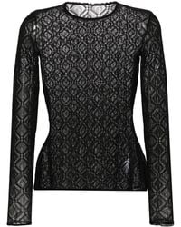 Marine Serre - Moonogram Mesh Second Skin Top - Lyst