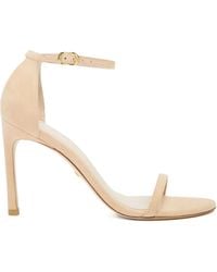 Stuart Weitzman - 105Mm Suede Sandals - Lyst