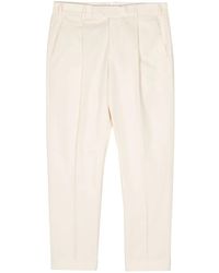 PT Torino - Pressed-Crease Slim-Cut Trousers - Lyst