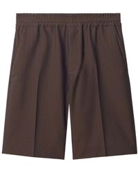Burberry - Shorts Met Visgraat Patroon - Lyst