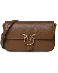 Pinko - Love Birds Leather Cross Body Bag - Lyst