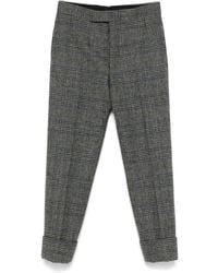 Thom Browne - Prince Of Wales-Pattern Tweed Trousers - Lyst