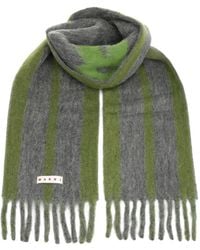 Marni - Bufanda a rayas con flecos - Lyst