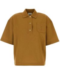 Saint Laurent - Cassandre Piqué Polo Shirt - Lyst