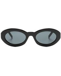 Saint Laurent - Monogram Oval-frame Sunglasses - Women's - Acetate - Lyst