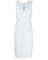 Gemy Maalouf - Chantilly Lace V-Neck Midi Dress - Lyst