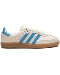 adidas - X Sporty And Rich Samba "cream Blue" Sneakers - Lyst
