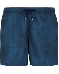 Canali - Drawstring Swim Shorts - Lyst