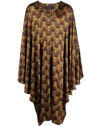 OZWALD BOATENG - Chemise En Soie À Imprimé Géométrique - Lyst