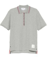 Thom Browne - Logo-Patch Polo Shirt - Lyst