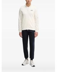 EA7 - Zip-Up Mock-Neck Sweatshirt - Lyst