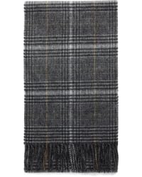 Barbour - Bufanda a cuadros con flecos - Lyst