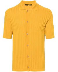 Tagliatore - Jesse Pointelle-knit Polo Shirt - Lyst