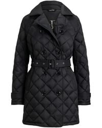 Ralph Lauren - Quilted Belted Coat - Lyst
