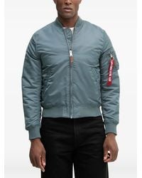 Alpha Industries - Zip-Up Bomber Jacket - Lyst