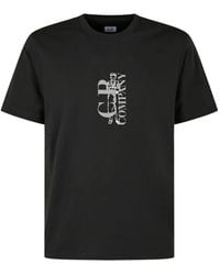 C.P. Company - Logo-Print T-Shirt - Lyst