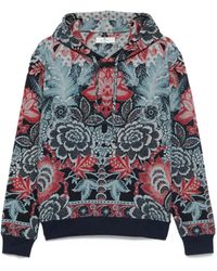 Etro - Floral-Print Hoodie - Lyst