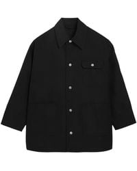 Ami Paris - Buttoned Wool Worker Jacket - Lyst
