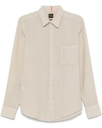 BOSS - リネンシャツ - Lyst