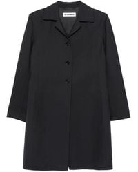 Jil Sander - Single-Breasted Buttoned Coat - Lyst