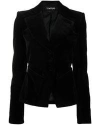 Tom Ford - ピークドラペル ベルベットジャケット - Lyst