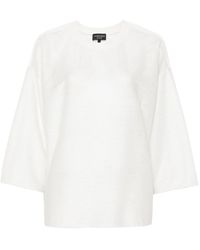Emporio Armani - T-shirt semi trasparente - Lyst
