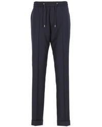 Paul Smith - Drawcord-Waist Turn-Up Trousers - Lyst