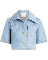 Patou - Short-Sleeves Cropped Jacket - Lyst