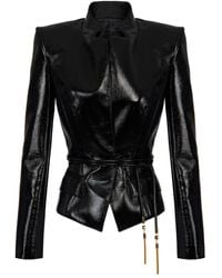 Elisabetta Franchi - Belted-Tassel Jacket - Lyst