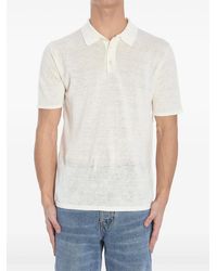 Roberto Collina - Linen Polo Shirt - Lyst