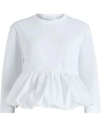 Patou - Ruffle Hem T-Shirt - Lyst