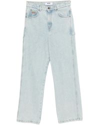 MSGM - Katoenen Straight Jeans - Lyst
