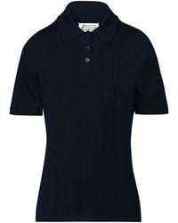 Maison Margiela - Cotton Polo Shirt - Lyst