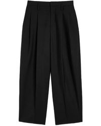 Jil Sander - Wool Gabardine Tapered Trousers - Lyst