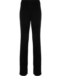 Fabiana Filippi - Ribbed-Knit Flared Trousers - Lyst