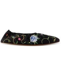 KENZO - Ballerine Ballet Con Ricamo A Fiori - Lyst