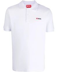 DIESEL - T-Smith-Div Katoenen Poloshirt - Lyst
