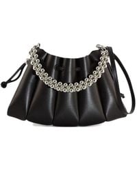 THEMOIRÈ - Beaded-Handle Pleated Shoulder Bag - Lyst