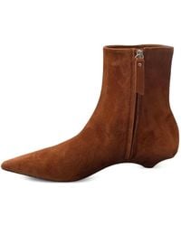 Vic Matié - Pointed-Toe Suede Ankle Boots - Lyst