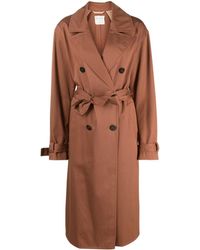 Forte Forte - Double-Breasted Belted Cotton Trench Coat - Lyst