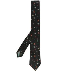 Paul Smith - Silk Floral-embroidered Tie - Lyst