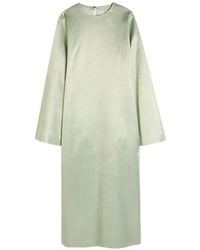 Calvin Klein - Alba Flared-Sleeve Midi Dress - Lyst