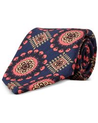 RRL - Medallion-Print Wool Tie - Lyst